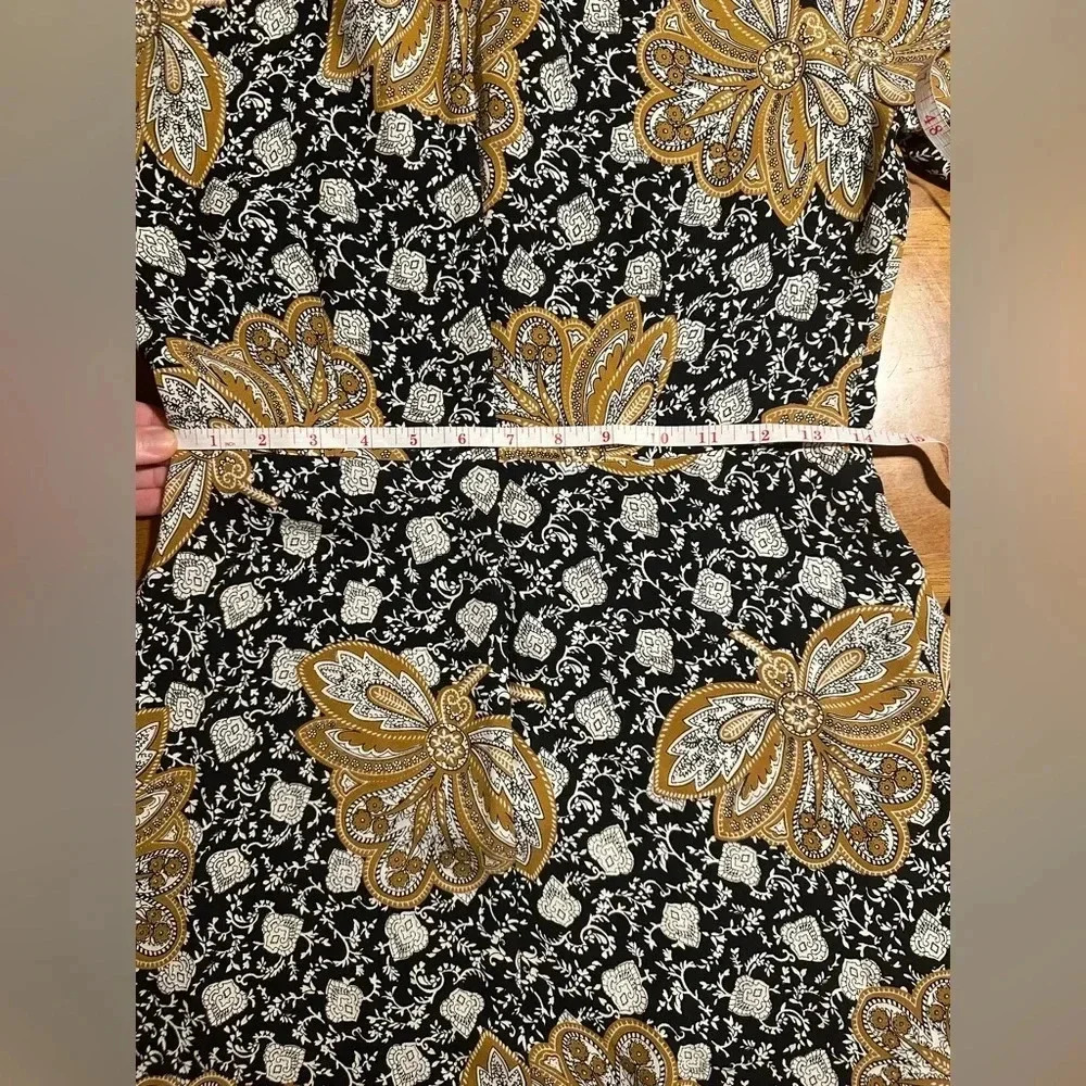 A.L.C. Silk Print Trixie Bell Sleeve Dress. Size 6 - Picture 10 of 10